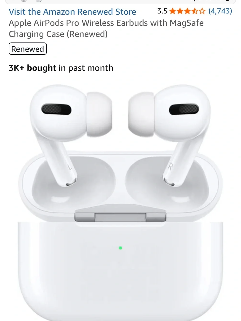Apple White AirPods Pro with MagSafe Charging Case